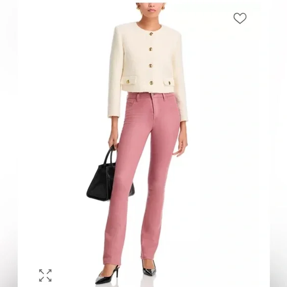 NWOT L’AGENCE Ruth Coated Hot Pink Jeans Size 29 - Picture 12 of 12